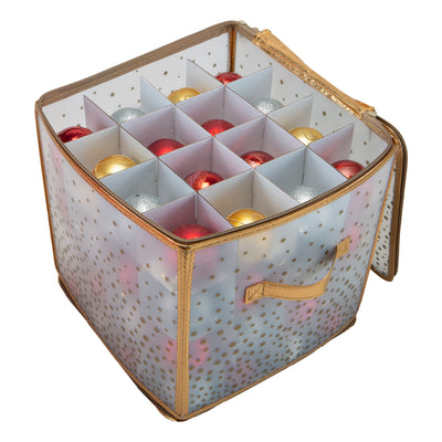 2 of 4:Simplify 64-Count Ornament Organizer in Gold 