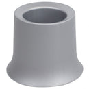 4 of 6:Brosse WC en plastique Home Basics avec support compact, gris 