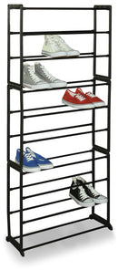 2 of 6:Home Basics Easy Assemble Space-Saving  30 Pair Shoe Tower Multi-Purpose Storage Rack,  Black 