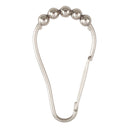 3 of 4:Bath Bliss 12 Pack Carabiner Shower Curtain Roller Rings in Satin 