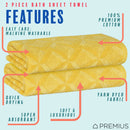 15 of 24:PREMIUS 2 Pack Geo 100% Cotton Yarn Dyed Bath Sheet Towel, 32x64 Inches 