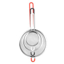 1 of 4:Home Basics Ultra Fine Mesh Stainless Steel Strainer Set with Rubber Handles, Multi-Colored 