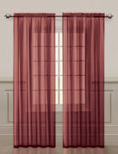 31 of 50:Paquete de 2 paneles de ventana con bolsillo para barra transparente Diamond, 54 x 84 pulgadas 