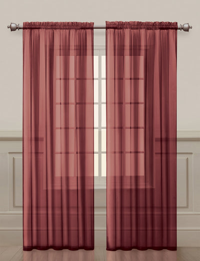 31 of 50:Paquete de 2 paneles de ventana con bolsillo para barra transparente Diamond, 54 x 84 pulgadas 
