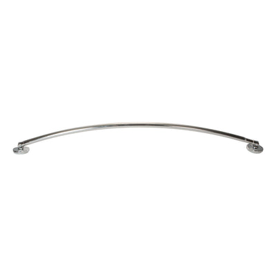1 of 4:Bath Bliss Suction Cup Mount Curved Shower Rod in Chrome 