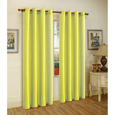 10 of 17:Panneau de fenêtre à œillets en fausse soie Melanie de qualité supérieure, 55 x 108 pouces 