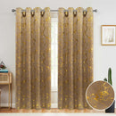 4 of 7:Denver Marble Metallic Grommet Window Curtain Panel, 54x84 Inches 