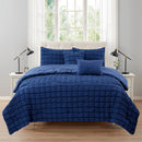 8 of 10:Rowan 5 Piece Puffy Seersucker Comforter Set 
