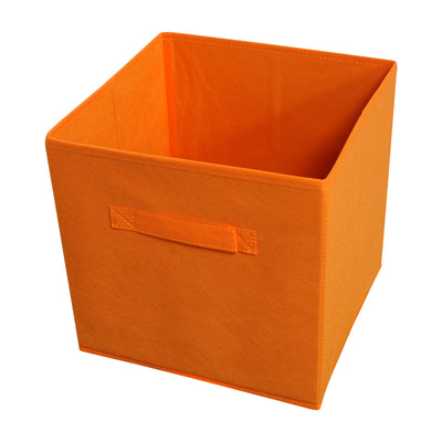 1 of 1:Bacs de rangement pliables - Orange - 4 bacs par paquet 