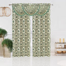 9 of 21:Lizet Damask Jacquard Rod Pocket Window Panel and Valance Treatments, All Sold Separately 