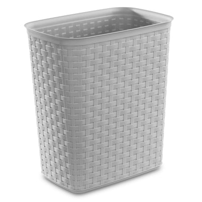 1 of 2:Tejido Sterilite 5,8 galones. Papelera de plástico para hogar/oficina, color gris 