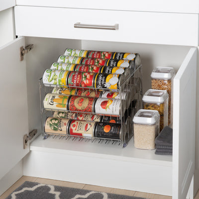 3 of 3:Kitchen Details 3 Tier Can Storage Organizer Rack 
