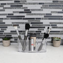 5 of 5:Home Basics 3 Compartment Plastic Cosmetic Organizer, Clear 