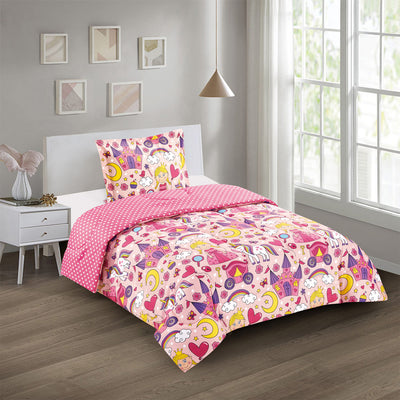 2 of 2:Dream Castle Girls Kids Comforter Set 