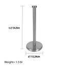 5 of 5:Home Basics Soporte para toallas de papel independiente con base pesada, plateado 