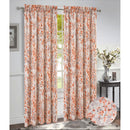 10 of 10:Brandy Jacquard Floral Rod Pocket Window Panel and Valance Treatment, All Sold Separately 