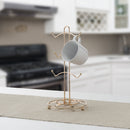 3 of 3:Home Basics Lyon 6 Hook Mug Tree, Rose Gold 