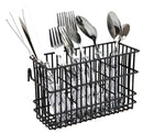 1 of 1:Home Basics Hanging Vinyl Coated Steel Utensil Holder, Black 