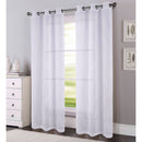 2 of 4:Aniston 2 Piece Sheer Embroidered Grommet Window Panel, 38x84 Inches 