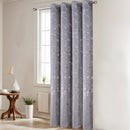 4 of 6:Surya Metallic Printed Marble Design Velvet Grommet Window Panel, 54x84 Inches 