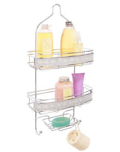 1 of 2:Bath Bliss Shower Caddy in Pave Diamond Design 