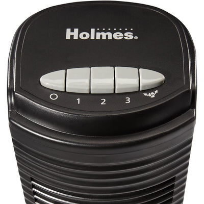2 of 2:Holmes Oscillating Tower Fan, Black, 31 Inches 