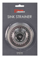 1 of 1:Home Basics Stainless Steel Sink Strainer, Silver, 3.5 Inches 