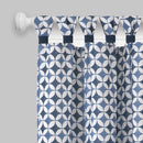 1 of 2:Rideau de fenêtre Callie à pattes - 52 x 63 - Bleu marine 