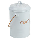 3 of 6:Home Basics Grove Compact Countertop Compost Bin, White 