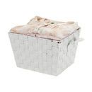 4 of 4:Petit bac de rangement tissé Simplify en gris 