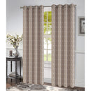 3 of 7:Sara Jacquard Grommet Window Panel, 54x84 Inches 