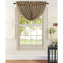 1 of 2:Leah Jacquard Textured Window Panel and Valance Treatments, Mocha, All Sold Separately 