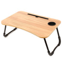 8 of 8:Home Basics Laptop And Tablet Tray with Folding Legs, Walnut, 23x15.5x8.5 Inches 