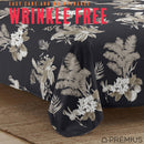 5 of 17:Parure de draps en microfibre PREMIUS Mia Soft, infroissable, noir-taupe 