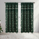 3 of 7:Viola Floral Embroidery Panel with Valance and Backing, 55x84 Inches 