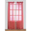 6 of 17:Harper Solid Sheer Voile Grommet Window Panel, 54x84 Inches 