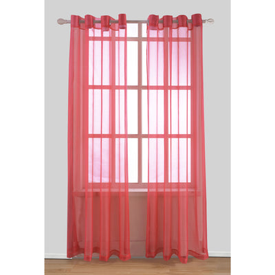 6 of 17:Harper Solid Sheer Voile Grommet Window Panel, 54x84 Inches 