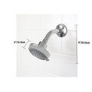 6 of 6:Pommeau de douche fixe Sunbeam Revitalize 5 fonctions, chromé 