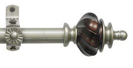 1 of 1:Camino Decorative Rod & Finial Aspen 28-48 