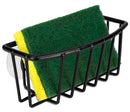 1 of 2:Home Basics Vinyl Coated Steel Sponge Holder with Suction Cups, Black 