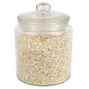 1 of 5:Home Basics Renaissance Collection Small Glass Jar with Easy Grab Knob Handles, Clear 