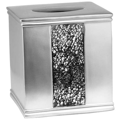 4 of 9:Sinatra Complete Bath Ensemble Decor Set, Silver, All Sold Separately 