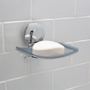 3 of 4:Bath Bliss Gel Suction Soap Dish in Chrome 