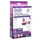 1 of 11:Woolite's 4 Piece Air-Tight Hand Roll Vacuum Storage Bags 