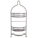 2 of 5:Home Basics 2 Tier Shower Caddy, Espresso 