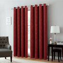9 of 10:Andy Ogee Room Darkening Curtain Grommet Window Panel, 54x84 Inches 