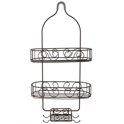 3 of 6:Home Basics Scroll Shower Caddy, Oil Rubbed Bronze 