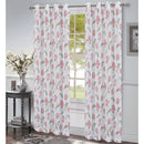 4 of 5:Lyra Floral Printed Dolly Sheer Grommet Window Panel, 54x84 Inches 