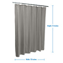 2 of 4:Bath Bliss Microfiber Soft Touch Shower Diamond Design Curtain Liner in Heather Grey 