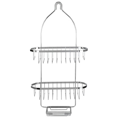 3 of 6:Home Basics Chrome Plated Steel Shower Caddy 